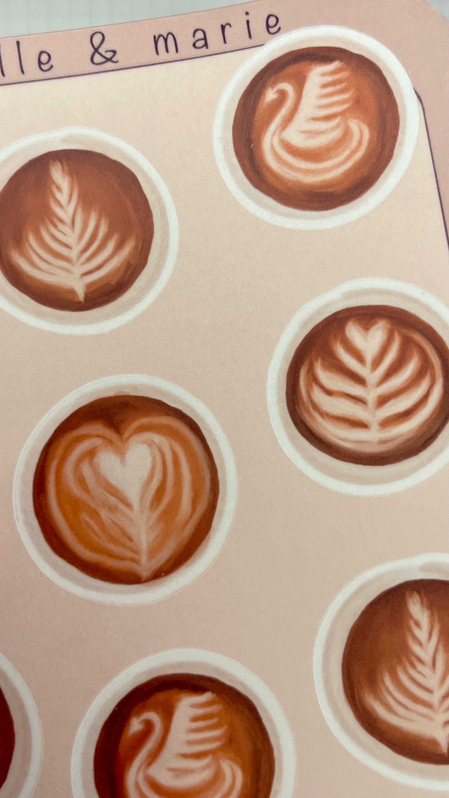 Latte Art Stickers