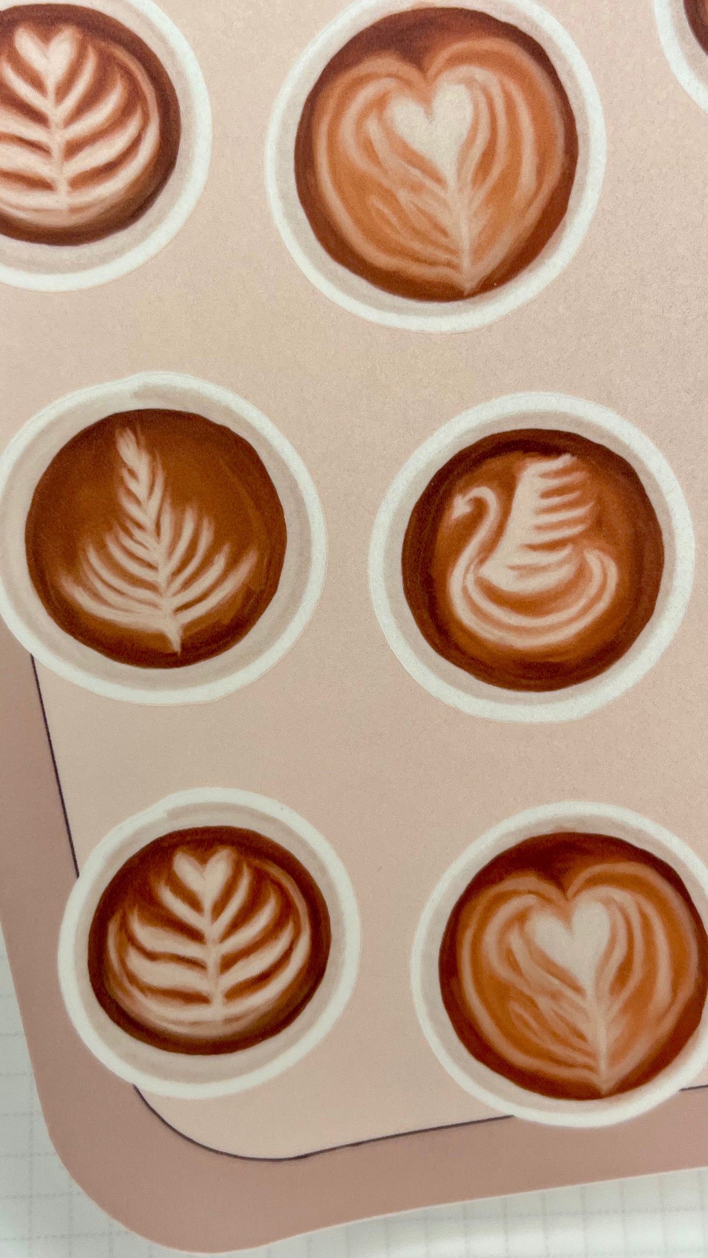 Latte Art Stickers