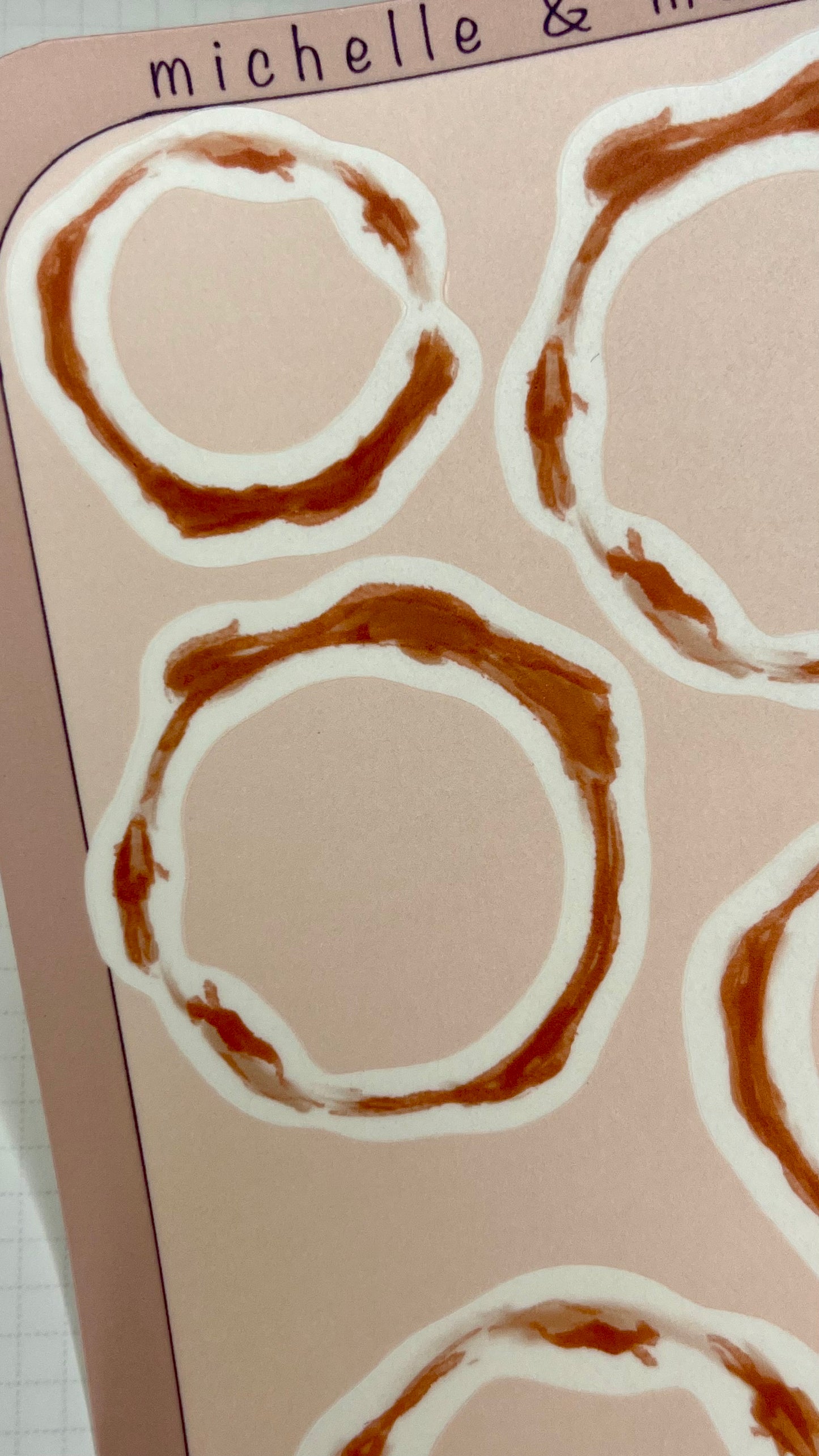 Coffee Rings Stickers