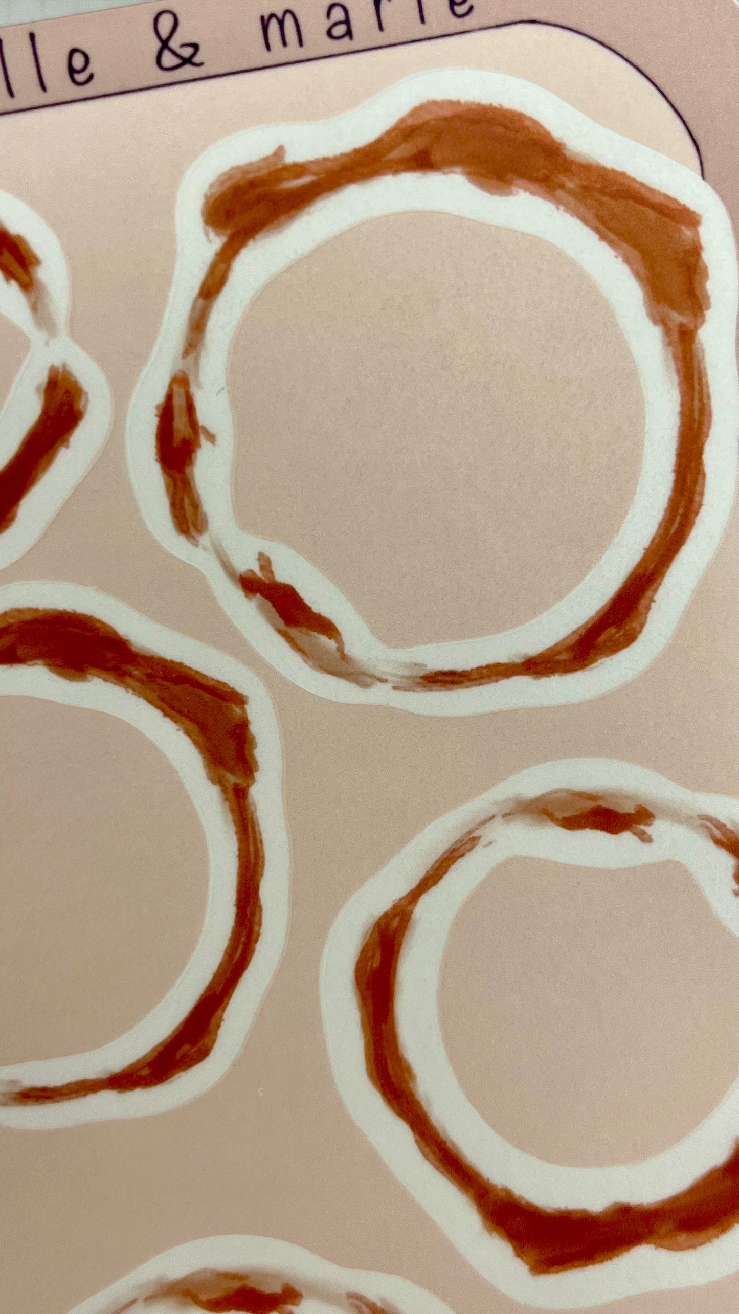 Coffee Rings Stickers