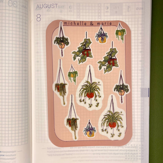 Hanging Plants Stickers