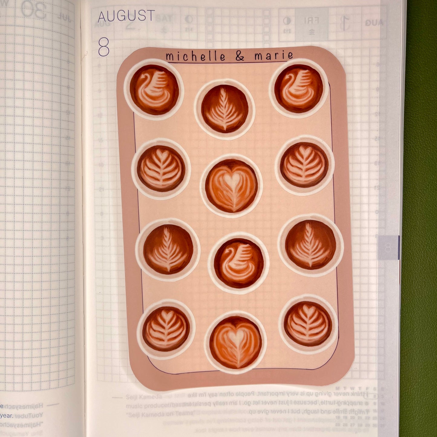 Latte Art Stickers
