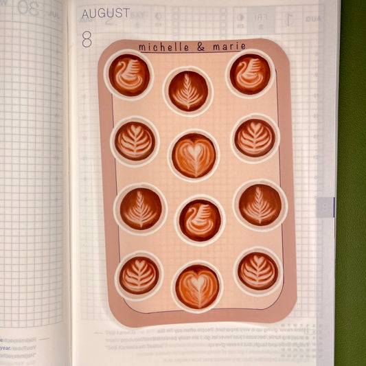 Latte Art Stickers